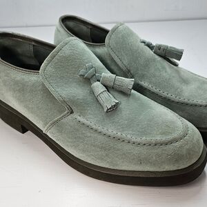 Hush Puppies Men's Mint Green Suede Loafers